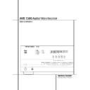 avr 1500 (serv.man3) user manual / operation manual
