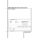 avr 1500 (serv.man4) user manual / operation manual