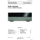 Harman Kardon AVR 155 Service Manual