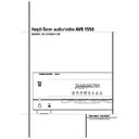 avr 1550 (serv.man5) user manual / operation manual