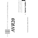 avr 20 (serv.man4) user manual / operation manual