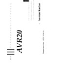 avr 20 (serv.man6) user manual / operation manual