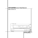 avr 200 (serv.man2) user manual / operation manual