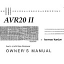Harman Kardon AVR 20MK II (serv.man3) User Manual / Operation Manual