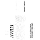 avr 21 (serv.man4) user manual / operation manual