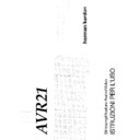 avr 21 (serv.man5) user manual / operation manual