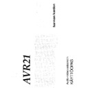 avr 21 (serv.man8) user manual / operation manual