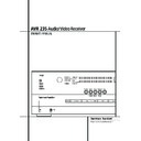 avr 235 (serv.man3) user manual / operation manual