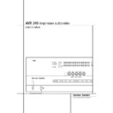 avr 240 (serv.man10) user manual / operation manual