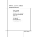 avr 240 (serv.man2) user manual / operation manual