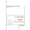 avr 240 (serv.man7) user manual / operation manual