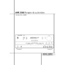 avr 2500 (serv.man11) user manual / operation manual