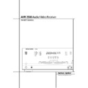 avr 2500 (serv.man5) user manual / operation manual
