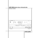 avr 2500 (serv.man6) user manual / operation manual