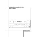 avr 2500 (serv.man8) user manual / operation manual