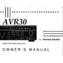 avr 30 (serv.man3) user manual / operation manual