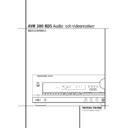 avr 300 (serv.man5) user manual / operation manual