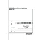 avr 330 (serv.man5) user manual / operation manual