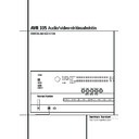 avr 335 (serv.man8) user manual / operation manual