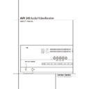 avr 340 (serv.man2) user manual / operation manual