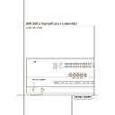 avr 340 (serv.man4) user manual / operation manual