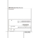 avr 340 (serv.man6) user manual / operation manual