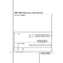 avr 340 (serv.man7) user manual / operation manual