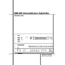 avr 430 (serv.man13) user manual / operation manual
