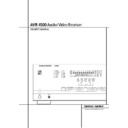 avr 4500 (serv.man8) user manual / operation manual