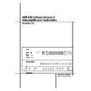 avr 630 (serv.man5) user manual / operation manual