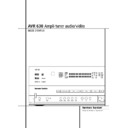 avr 630 (serv.man6) user manual / operation manual