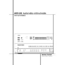 avr 630 (serv.man7) user manual / operation manual