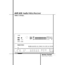 avr 630 (serv.man9) user manual / operation manual