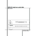avr 635 (serv.man5) user manual / operation manual