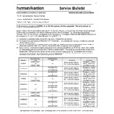 Harman Kardon AVR 65 (serv.man7) Technical Bulletin