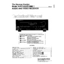 Harman Kardon AVR 70 (serv.man2) Service Manual