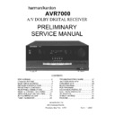 Harman Kardon AVR 7000 Service Manual