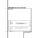 avr 7300 (serv.man3) user manual / operation manual