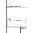 avr 7300 (serv.man7) user manual / operation manual