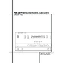 avr 7500 (serv.man3) user manual / operation manual