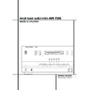 avr 7500 (serv.man4) user manual / operation manual