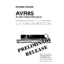 Harman Kardon AVR 85 Service Manual