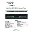 Harman Kardon CDR 25 (serv.man4) Service Manual