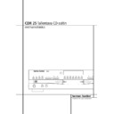 cdr 25 (serv.man9) user manual / operation manual