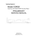 Harman Kardon CDR 30 (serv.man10) Service Manual