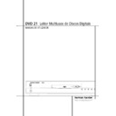Harman Kardon DVD 21 (serv.man6) User Guide / Operation Manual