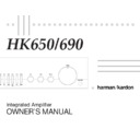 Harman Kardon HK 650 (serv.man4) User Manual / Operation Manual