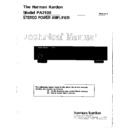 Harman Kardon PA 2100 Service Manual