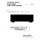 Harman Kardon PA 2400 Service Manual