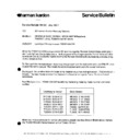 Harman Kardon TU 9400 Service Manual / Technical Bulletin